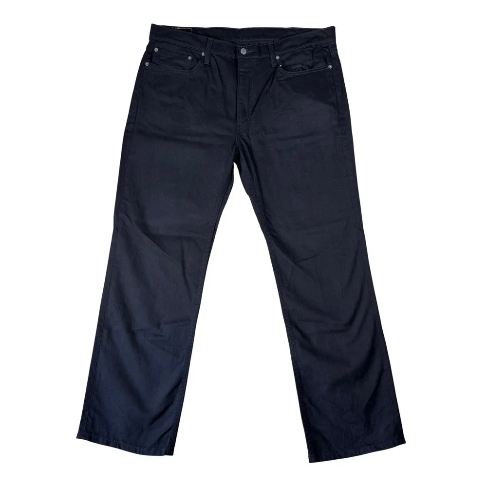 Levis 514 Straight Fit Mens Jeans Black Denim W38 L30 00514-0211 Classic Casual